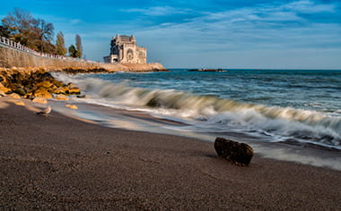 The Casino building in Constanta on the promenade of the Black Sea coast The Casino building in Constanta on the promenade of the Black Sea coast